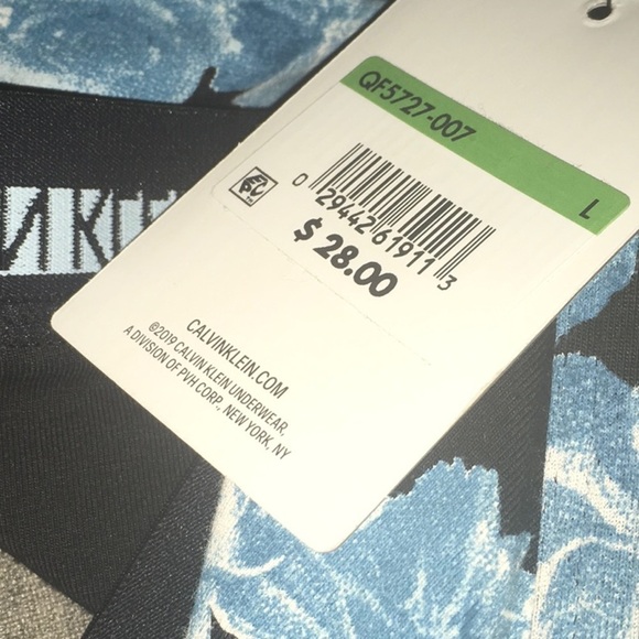 Calvin Klein intimates women's sz large black blue white bra bralette open back - Picture 13 of 13